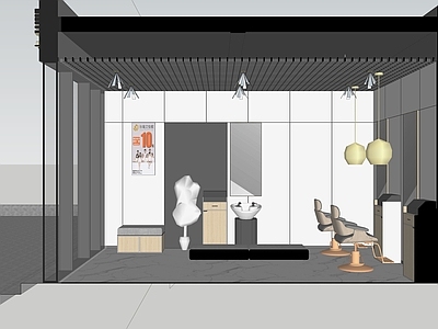 现代美妆店 理发店