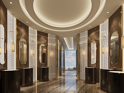 现代酒店卫生间 现代酒店 酒店卫生间 公共卫生