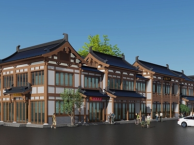 中式商业街 宋式沿街商业