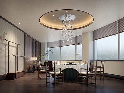 新中式中餐厅 新中式餐厅包间