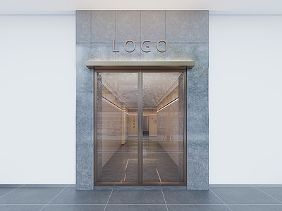 现代电梯间 办公电梯间 大堂门面