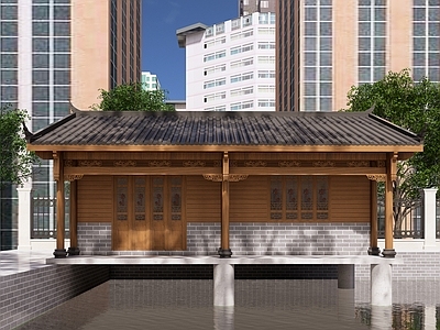 中式其他景观小建筑 中式木屋