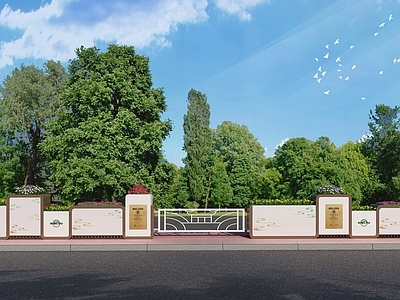 现代新中式摆件组合 花箱 花坛 绿植摆件 装饰箱