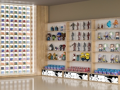 展示台 动漫手办展示墙