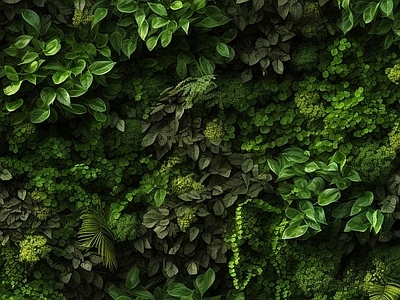 现代绿植墙 无缝绿叶植被绿植 仿真绿植墙 绿植墙面 绿植背景墙