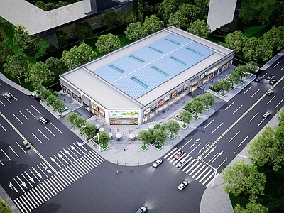 现代简约其他农业建筑 农贸市场 菜市场 大棚商场 农贸商业