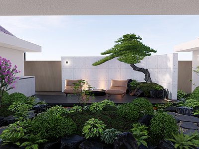 现代禅意屋顶花园 现代屋顶花园 禅意屋顶花园 禅意庭院 禅意花园 自然山水