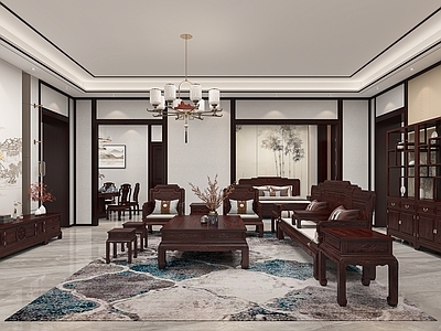 新中式中式商场 客厅 包间