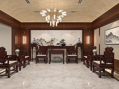 新中式中式其他商业空间 展厅 门厅