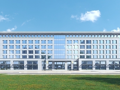 现代办公楼 多层办公楼 现代办公楼