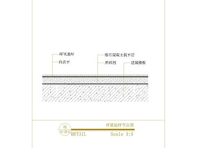 地坪漆 环氧地坪节点图 施工图