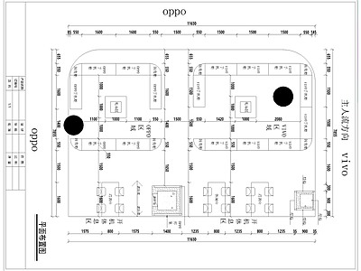 现代其他商业空间 手机营业厅专卖店 智能展厅旗舰店 室内装修布局 手机店平面布置图 手机营业 施工图