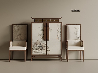 新中式中古玄关柜 端景柜玄关柜 边柜