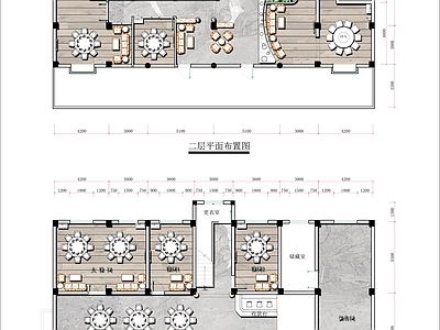 现代新中式中餐厅 四层酒楼 海鲜餐厅 施工图
