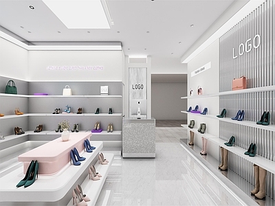 现代工业服装店 女装店 鞋店