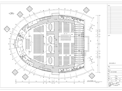 现代会议中心建筑 会展中心 会议中心 大型会议室 施工图
