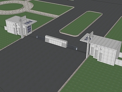 现代其他工业建筑 大门