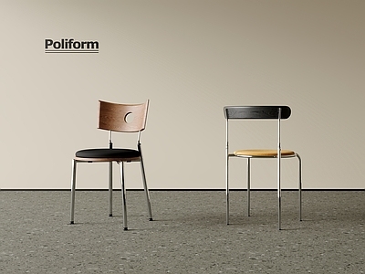 现代餐椅 书椅 不锈钢椅