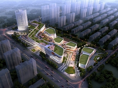 现代其他公共建筑 邻里中心 社区商业综合体 施工图