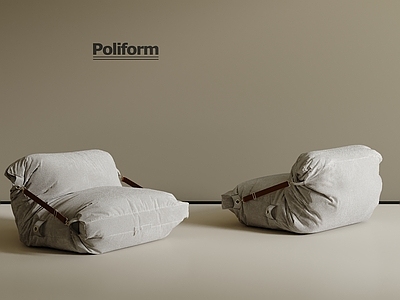 奶油侘寂懒人沙发 休闲沙发 儿童沙发