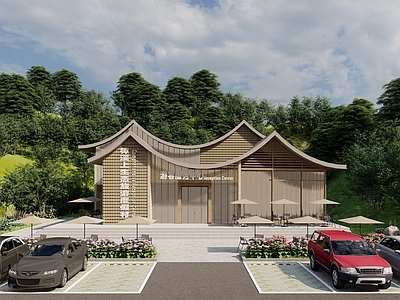 新中式中式游客中心 新中式游客中心 游客中心 游客服务中心