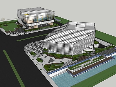 现代体育建筑 封闭体育馆