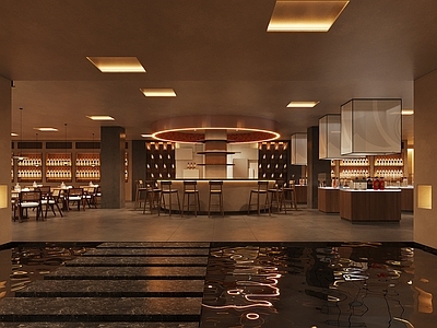 新中式侘寂茶餐厅 茶餐厅 过道 酒馆 茶餐厅入口 茶餐厅卡座区