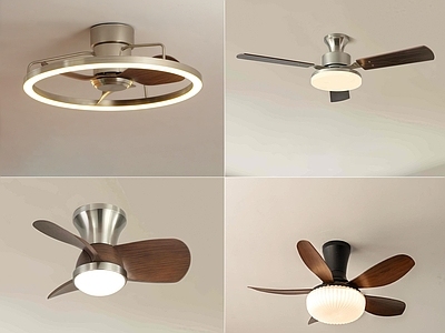 现代中古吊灯 吊扇灯 装饰灯 艺术灯 灯具 金属吊灯