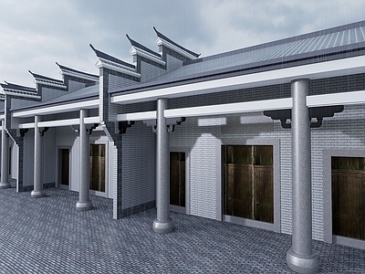 新中式古建筑 古建