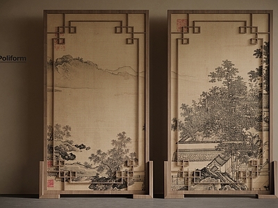 新中式屏风 新中式屏风 宋式风隔断