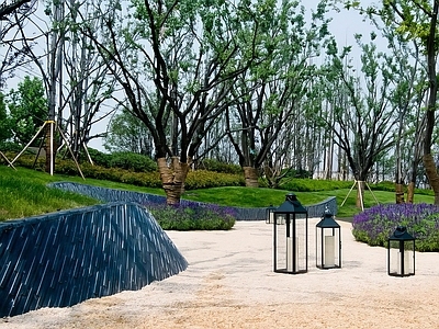 道路边坡与挡墙景观 中式特色片石挡墙 施工图