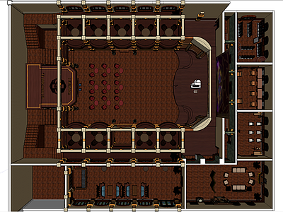 中式新中式其他休闲娱乐空间 民国歌舞厅夜总会