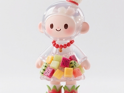 现代雕塑 冰粉宝宝雕塑 景观小品 手办 美陈