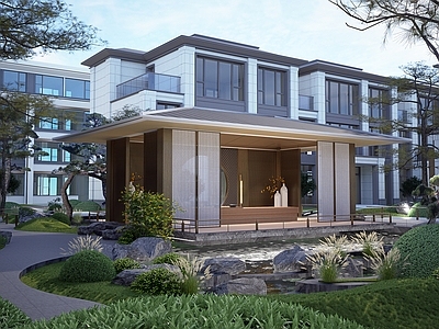 新中式其他景观小建筑 宋式亭子