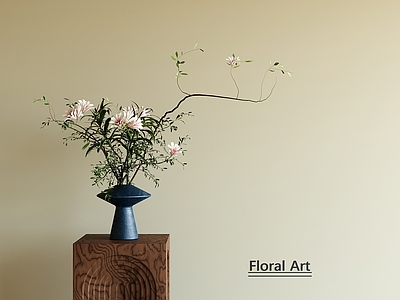 现代中古花艺 中古风花瓶花艺