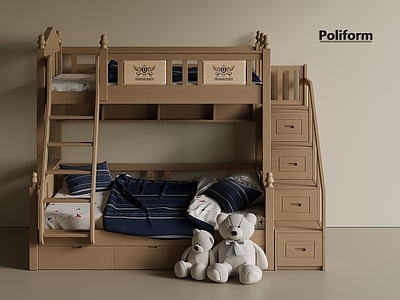 现代轻奢上下床 双层床 实木床