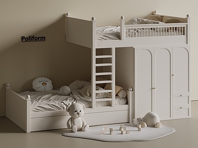 现代轻奢上下床 双层床 实木床 儿童床