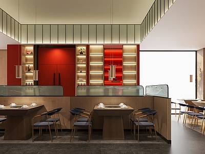 新中式现代火锅店 堂食