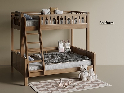 现代轻奢上下床 双层床 实木床