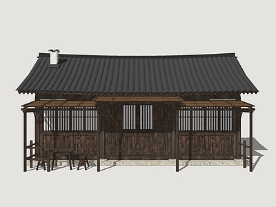 中式乡村民房 古建民居 乡村民居建筑 古民房