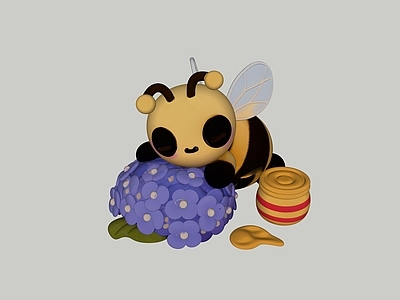 现代雕塑 蜜蜂雕塑 手办 美陈 景观小品 昆虫雕塑