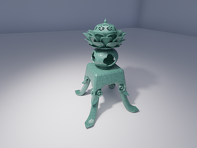 中式新中式其他摆件 香炉香薰 影视道具 陈设道具 传统文化 D5渲染