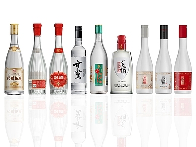 酒水食物 白酒 酒瓶 酒水 饮料