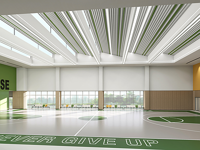 现代篮球场 篮球馆 现代篮球场 学校篮球馆