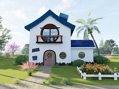 现代风格建筑 羊村