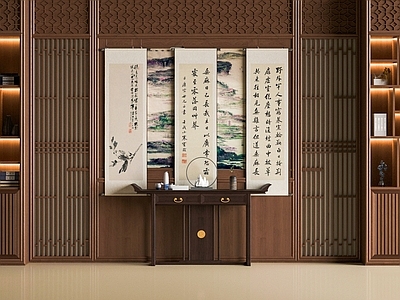 中式餐边柜 中式实木餐边柜 鞋柜餐边柜 边柜