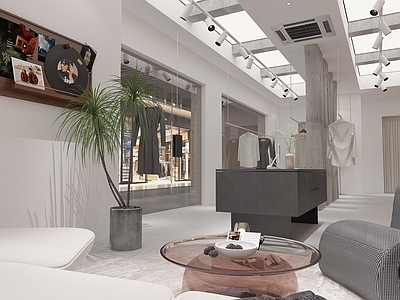 极简侘寂服装店 女装店