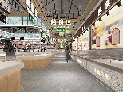 现代其他公共空间 新型市场 市场旧改设计 现在农贸市场