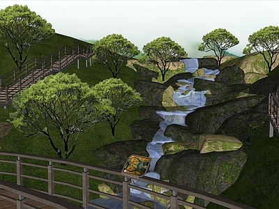 现代景观公园 山地公园