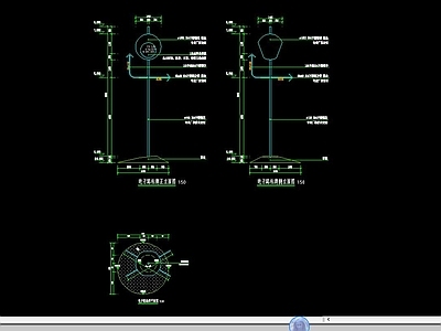现代简约广场 路牌 电子路牌 导视 商业街 步行街 施工图